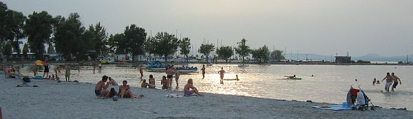 Sandstrand in Balatonlelle Sandstrand in Balatonlelle